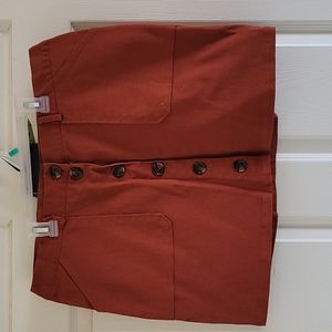 Spice pumpkin square mini skirt